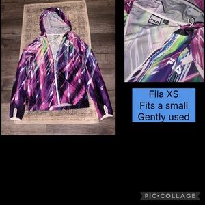 Fila women’s zip up jacket size XS